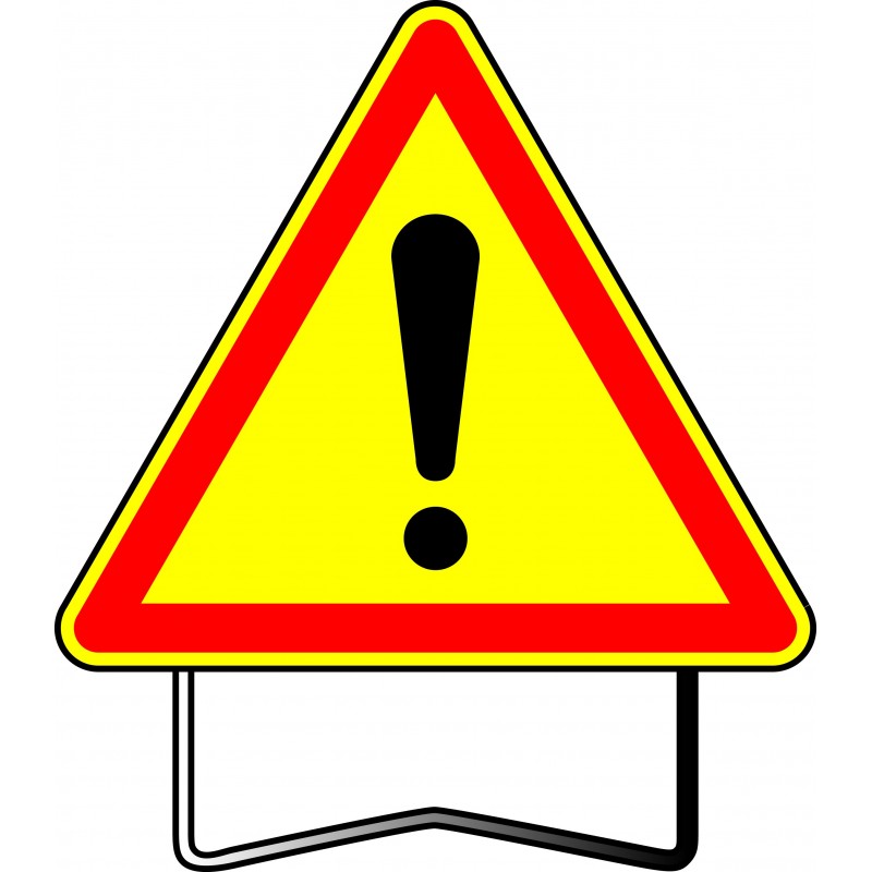 PANNEAU TRIANGLE ATTENTION 1000MM PANNEAU TRIANGLE ATTENTION 1000MM