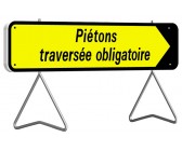 PANNEAU PIÉTONS TRAVERSÉE...