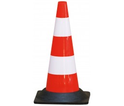 CONE PLASTIQUE 50 CM PIED...